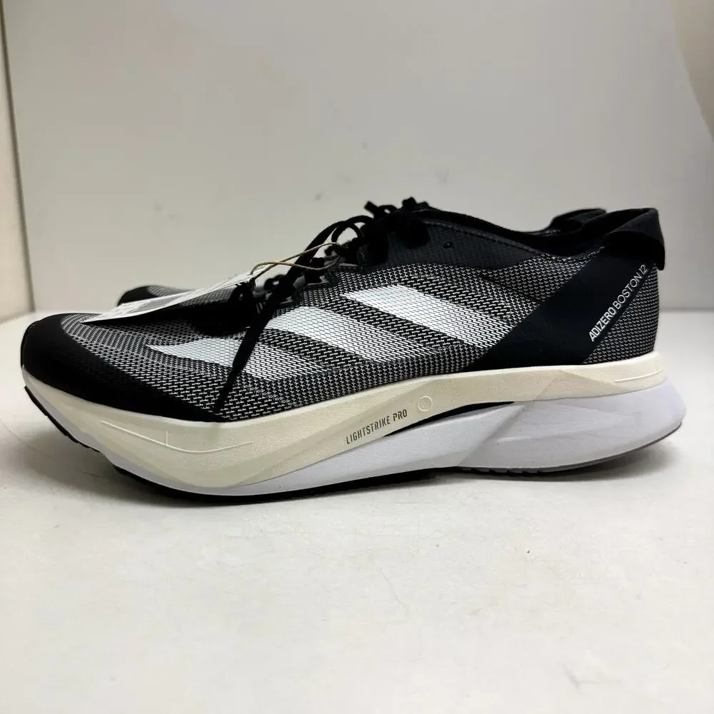 NWT Women's Adizero Boston 12 Running Shoes Core Black/Cloud White/Carbon 10.5